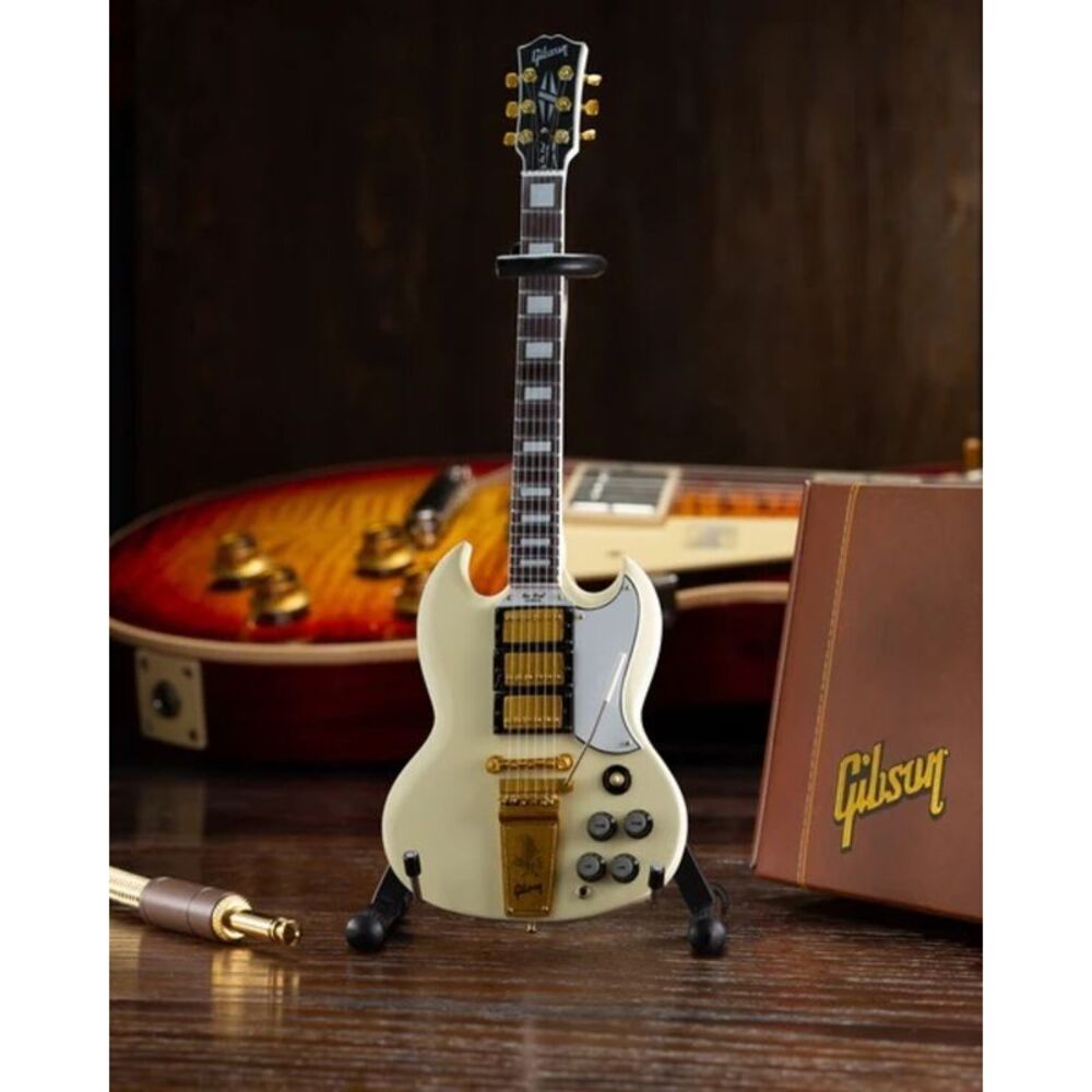 Gibson SG Custom 1964 White 1:4 Scale 10 Inch Miniature Electric Guitar
